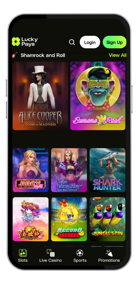 LuckyPays Casino app